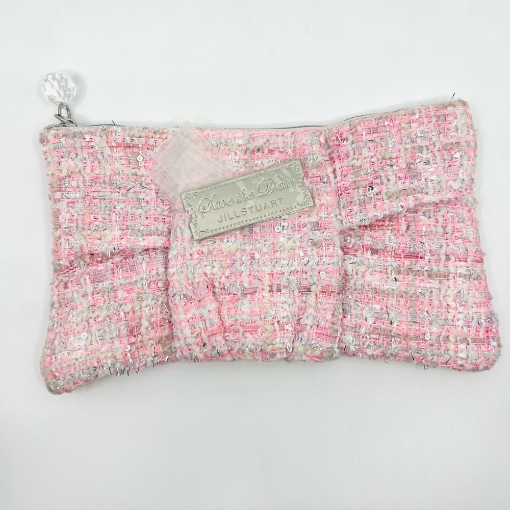 Jil Stuart Makeup Bag Clutch Tweed